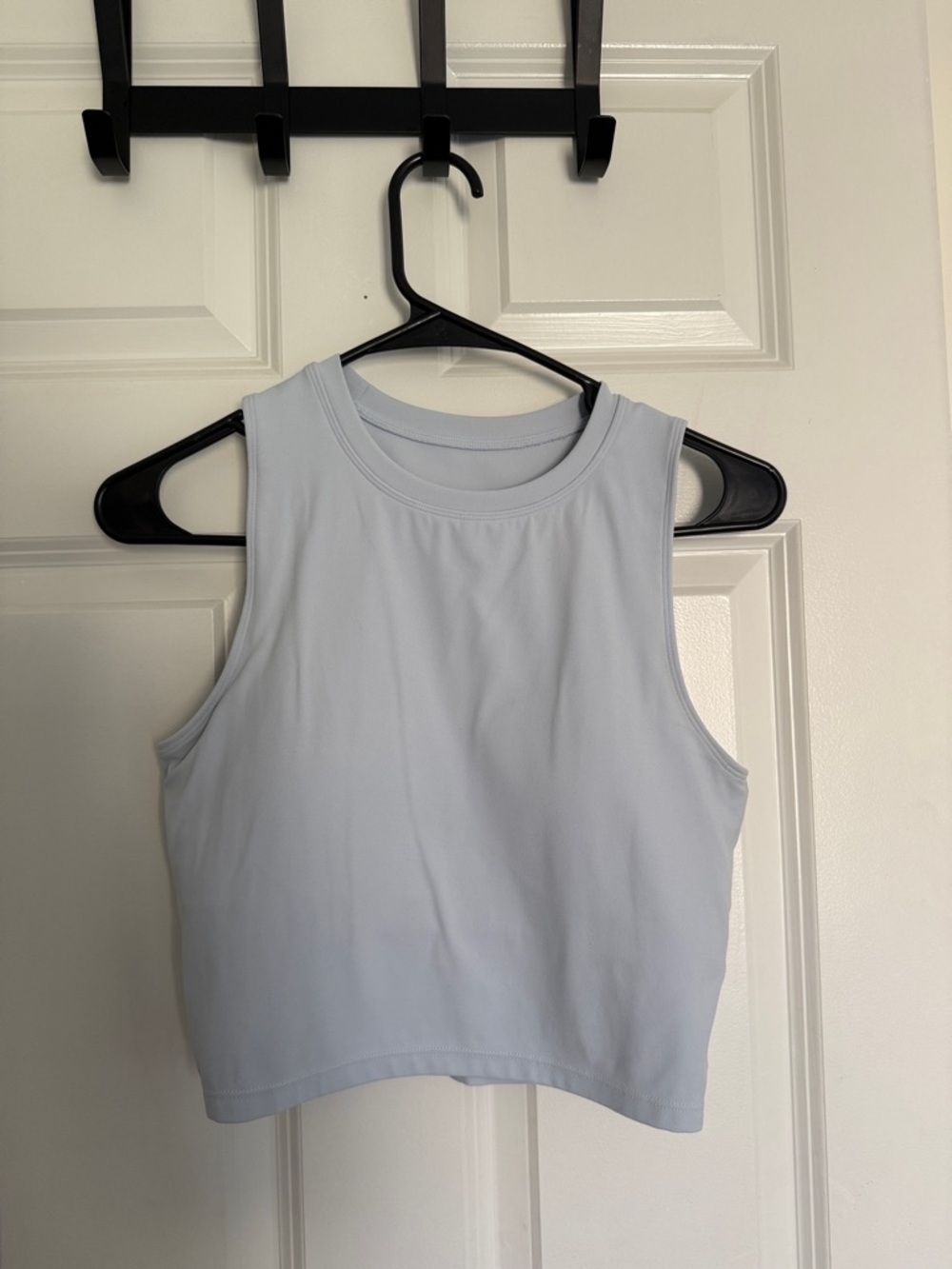 Light Blue Women's Cropped Tank Top
